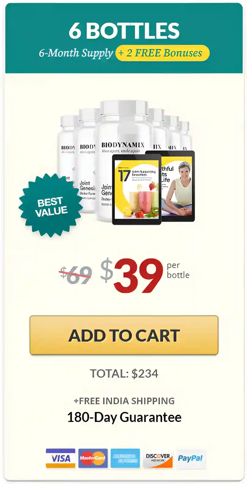 Joint Genesis 6 bottles pricing