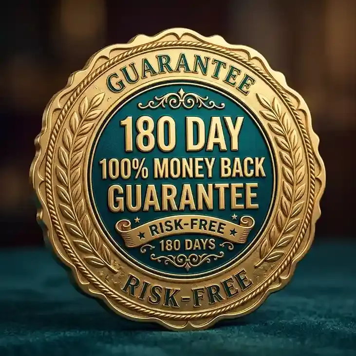 180-Day Money Back Guarantee Gold Seal